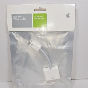 Apple White Mini-DVI to DVI Connector